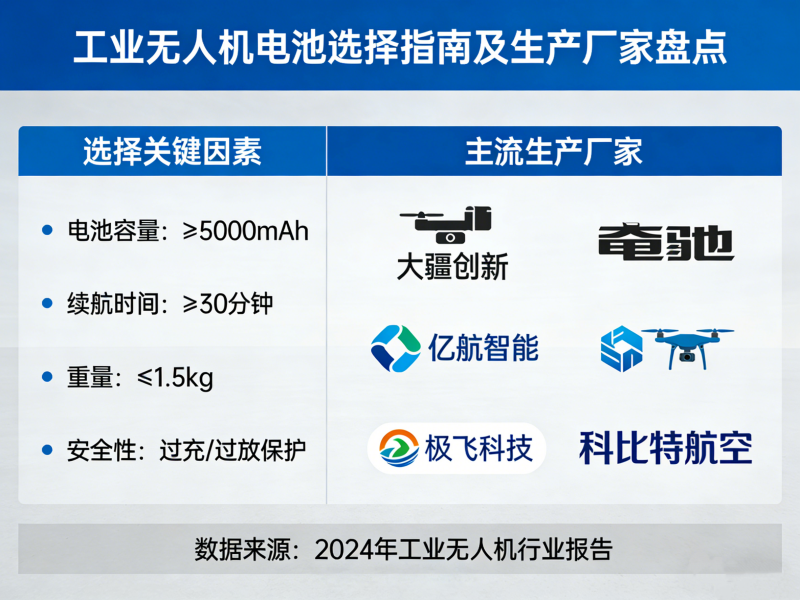 工业无人机电池选择
